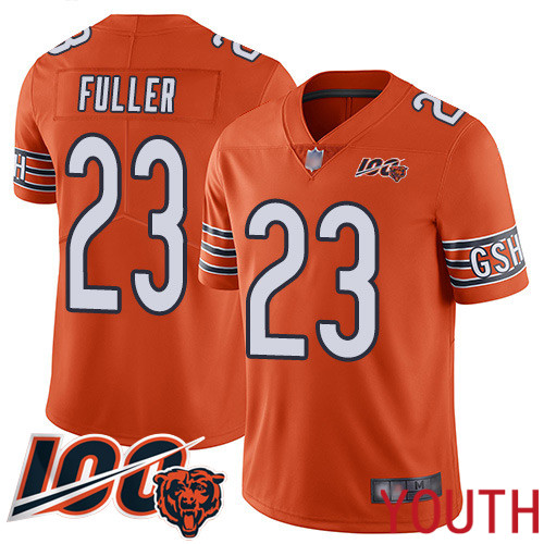 Chicago Bears Limited Orange Youth Kyle Fuller Alternate Jersey NFL Football #23 100th Season->youth nfl jersey->Youth Jersey